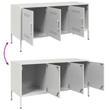 vidaXL Tv-meubel 100,5x39x50,5 cm staal zwart