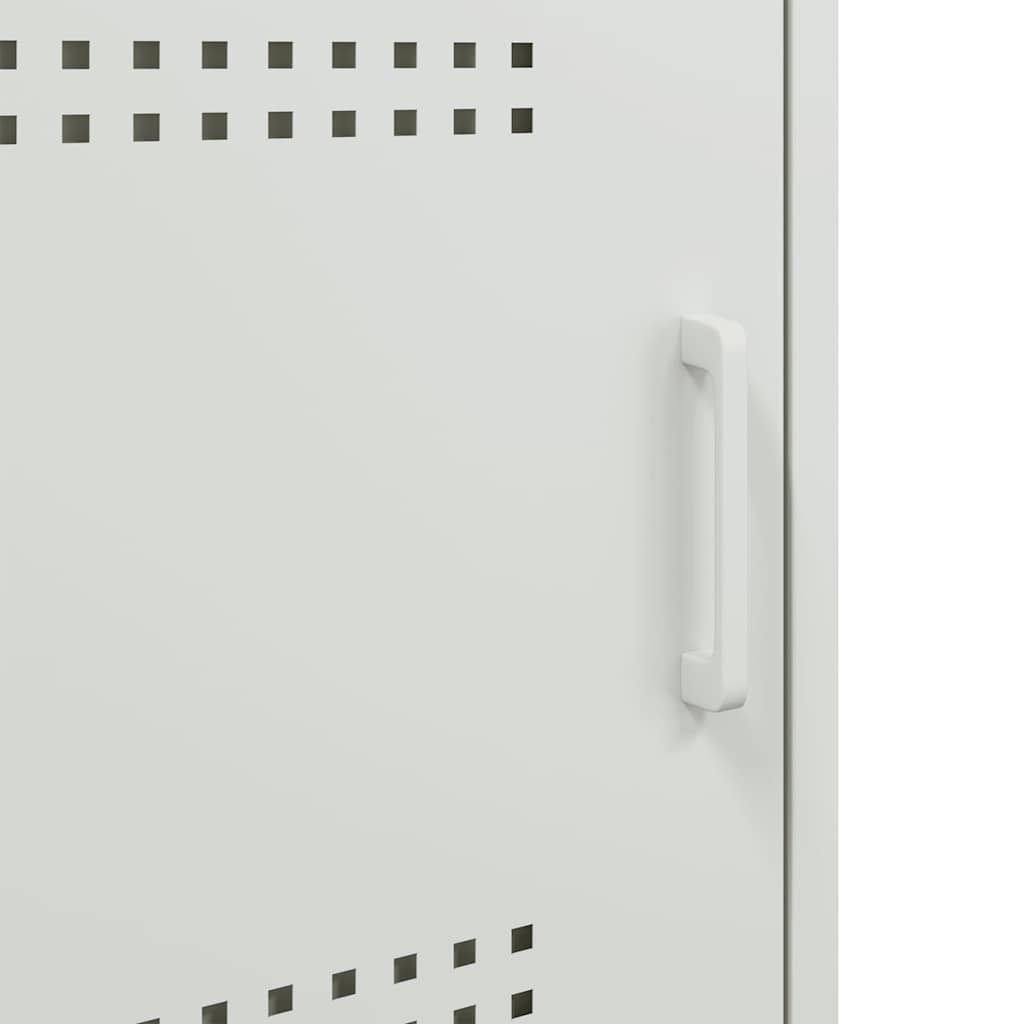 vidaXL Tv-meubel 100,5x39x50,5 cm staal zwart