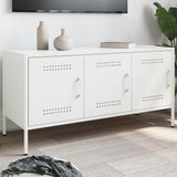 vidaXL Tv-meubel 100,5x39x50,5 cm staal zwart