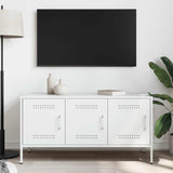 vidaXL Tv-meubel 100,5x39x50,5 cm staal zwart