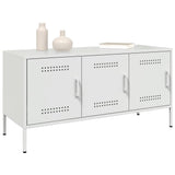 vidaXL Tv-meubel 100,5x39x50,5 cm staal zwart
