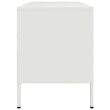 vidaXL Tv-meubel 100,5x39x50,5 cm staal zwart