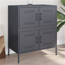 vidaXL Sideboard 68x39x79 cm steel black
