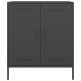 vidaXL Dressoir 68x39x79 cm staal zwart
