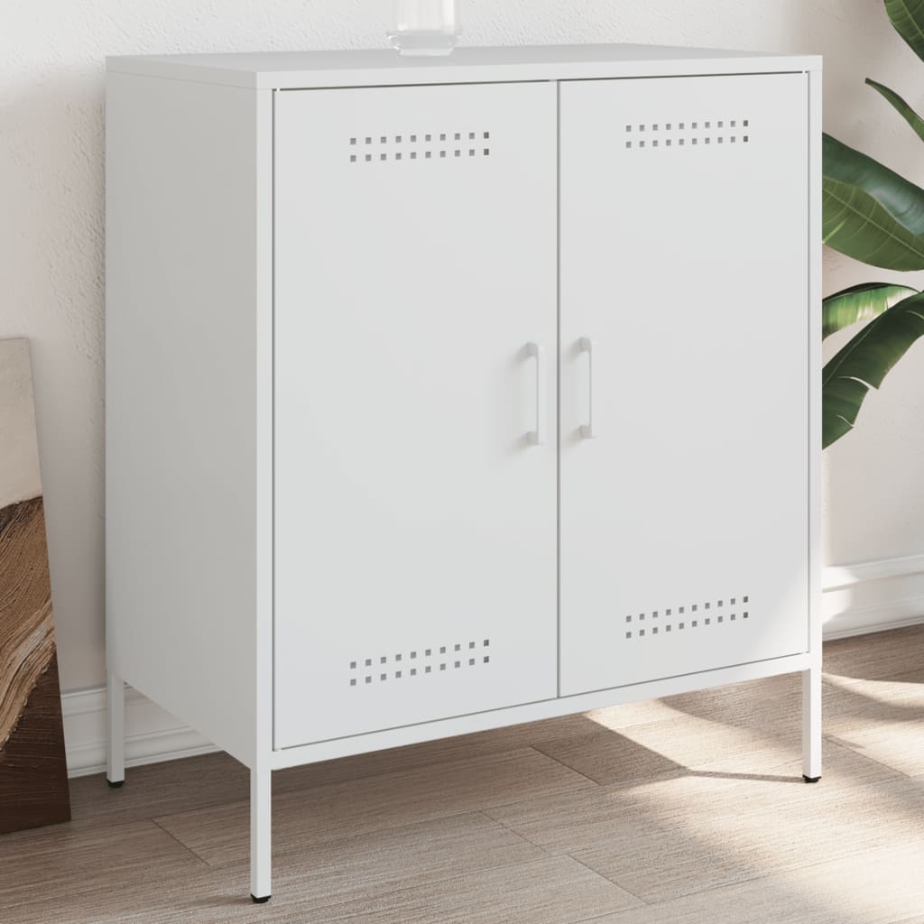 vidaXL Dressoir 68x39x79 cm staal zwart