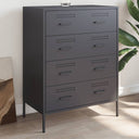 vidaXL Sideboard 68x39x89 cm steel black