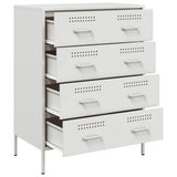 vidaXL Sideboard 68x39x89 cm steel black