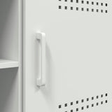 vidaXL Tv-meubel 100,5x39x50,5 cm staal zwart