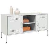 vidaXL Tv-meubel 100,5x39x50,5 cm staal zwart