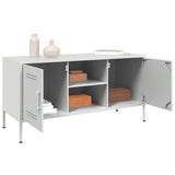 vidaXL Tv-meubel 100,5x39x50,5 cm staal zwart