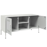 vidaXL Tv-meubel 100,5x39x50,5 cm staal zwart