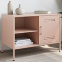 vidaXL Tv-meubel 68x39x50,5 cm staal zwart