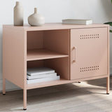 vidaXL Tv-meubel 68x39x50,5 cm staal zwart