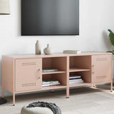 vidaXL Tv-meubel 68x39x50,5 cm staal zwart