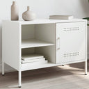 vidaXL Tv-meubel 68x39x50,5 cm staal zwart