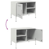 vidaXL Tv-meubel 68x39x50,5 cm staal zwart