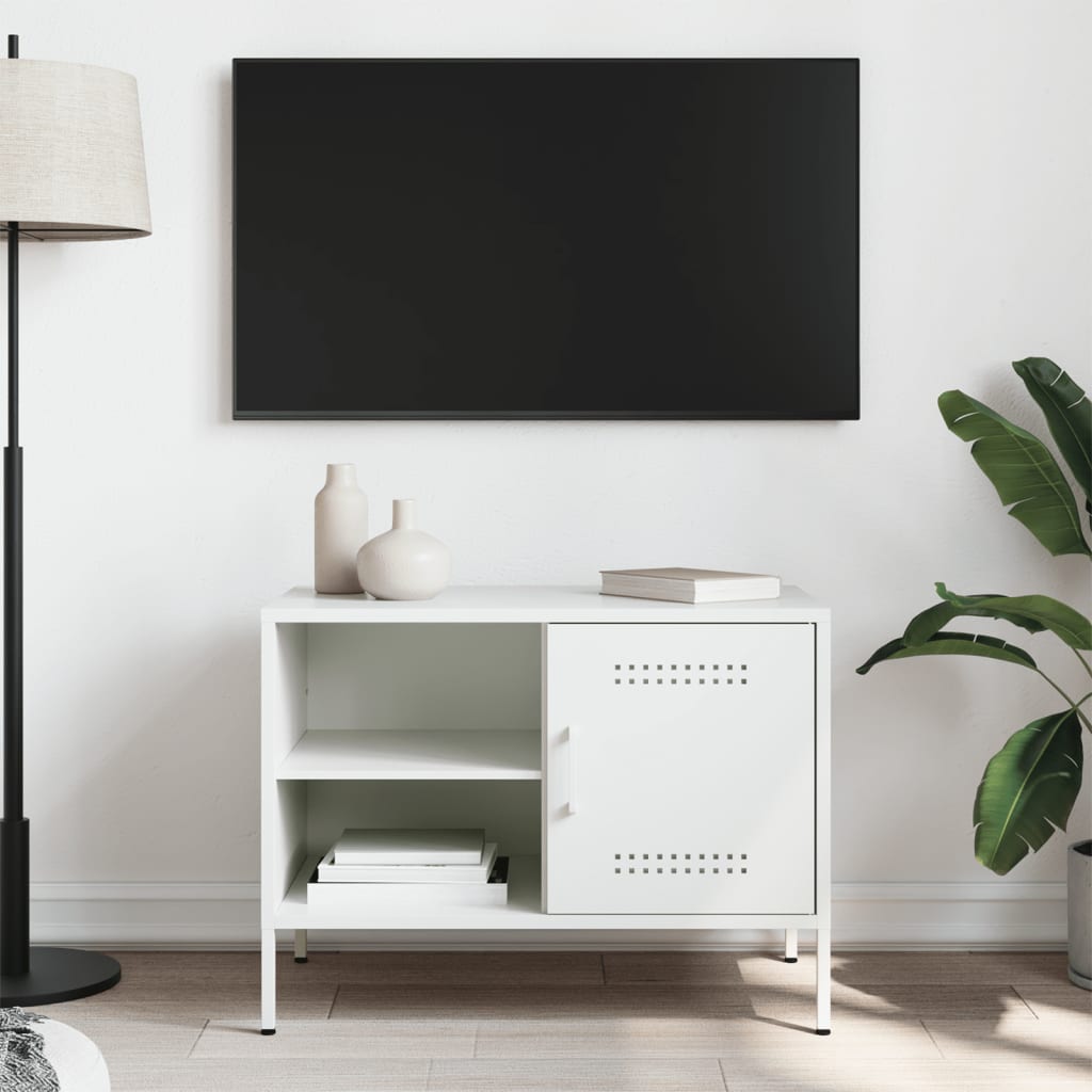 vidaXL Tv-meubel 68x39x50,5 cm staal zwart