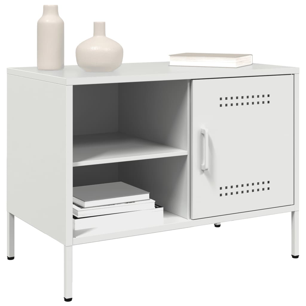 vidaXL Tv-meubel 68x39x50,5 cm staal zwart