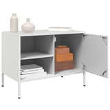 vidaXL Tv-meubel 68x39x50,5 cm staal zwart