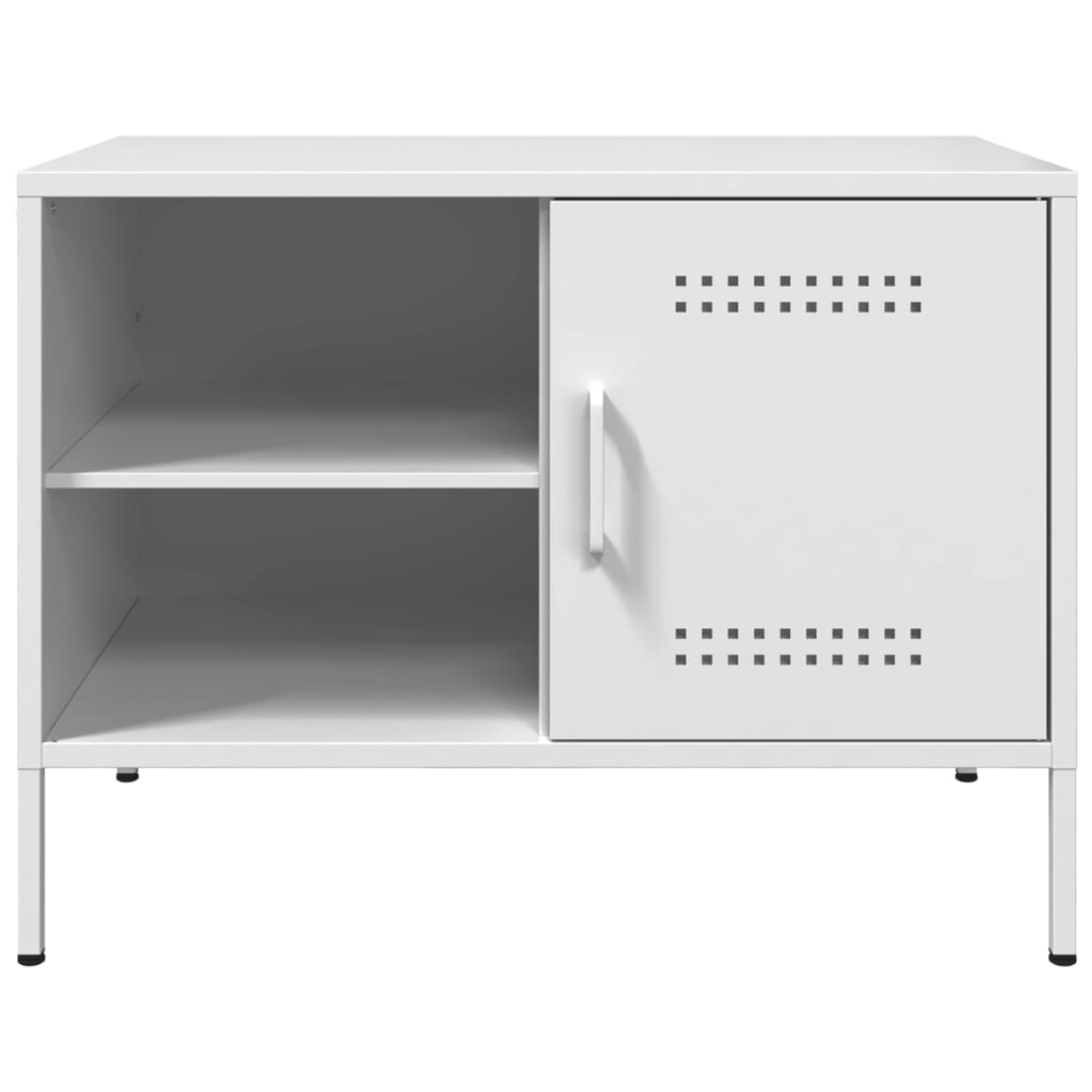 vidaXL Tv-meubel 68x39x50,5 cm staal zwart