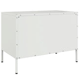 vidaXL Tv-meubel 68x39x50,5 cm staal zwart
