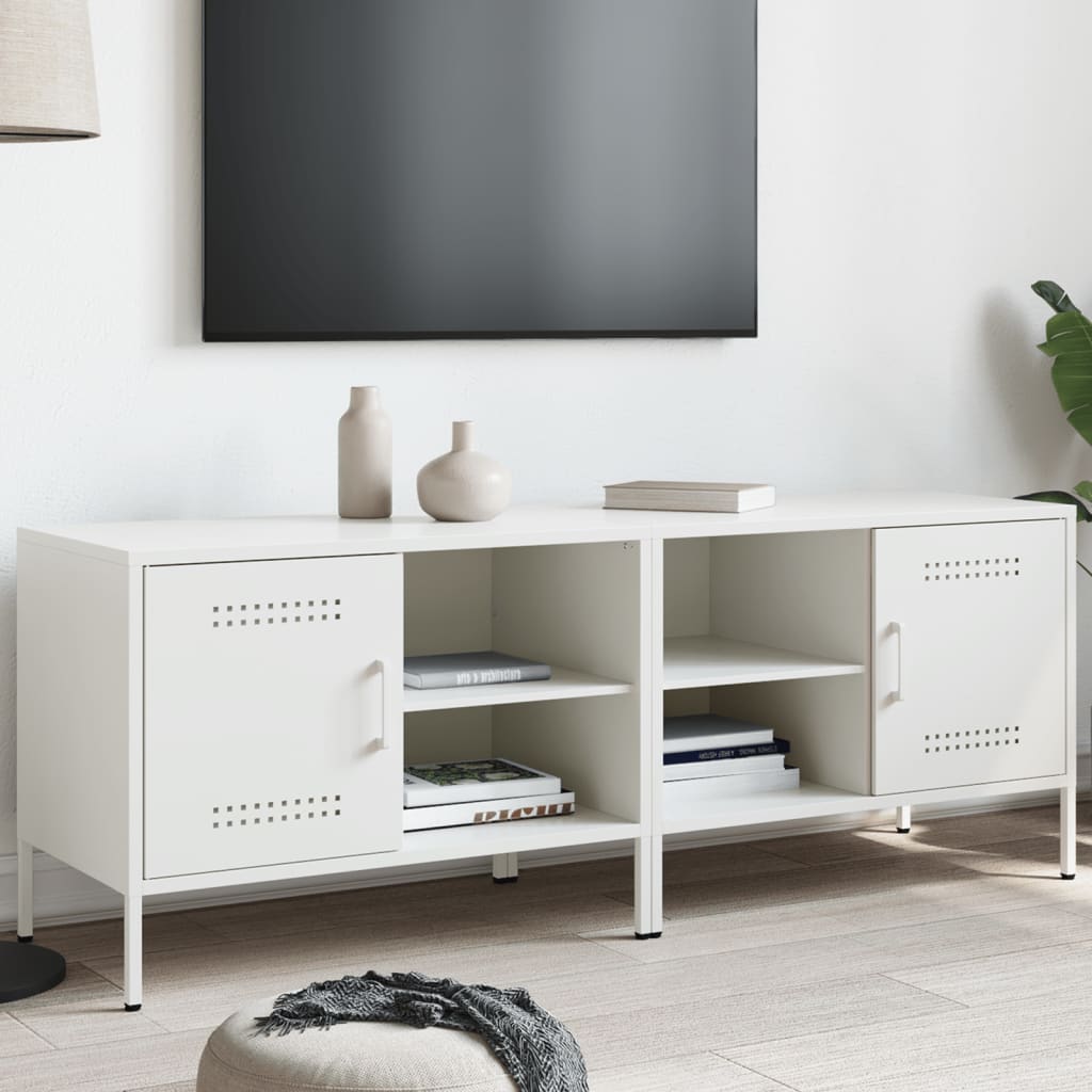 vidaXL Tv-meubel 68x39x50,5 cm staal zwart