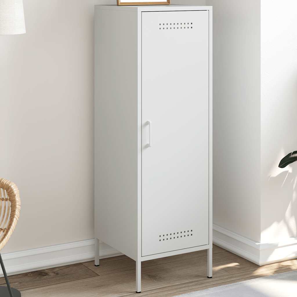 vidaXL Hoge kast 36x39x113 cm staal zwart