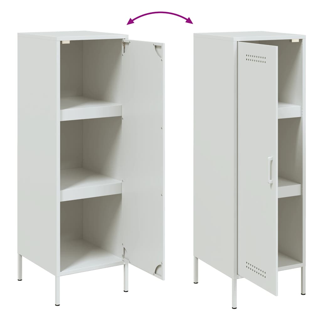vidaXL Hoge kast 36x39x113 cm staal zwart