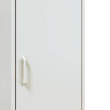 vidaXL Hoge kast 36x39x113 cm staal zwart
