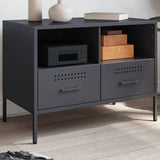 vidaXL Tv-meubel 68x39x50,5 cm staal zwart