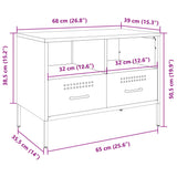 vidaXL Tv-meubel 68x39x50,5 cm staal zwart