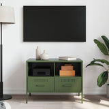 vidaXL Tv-meubel 68x39x50,5 cm staal zwart