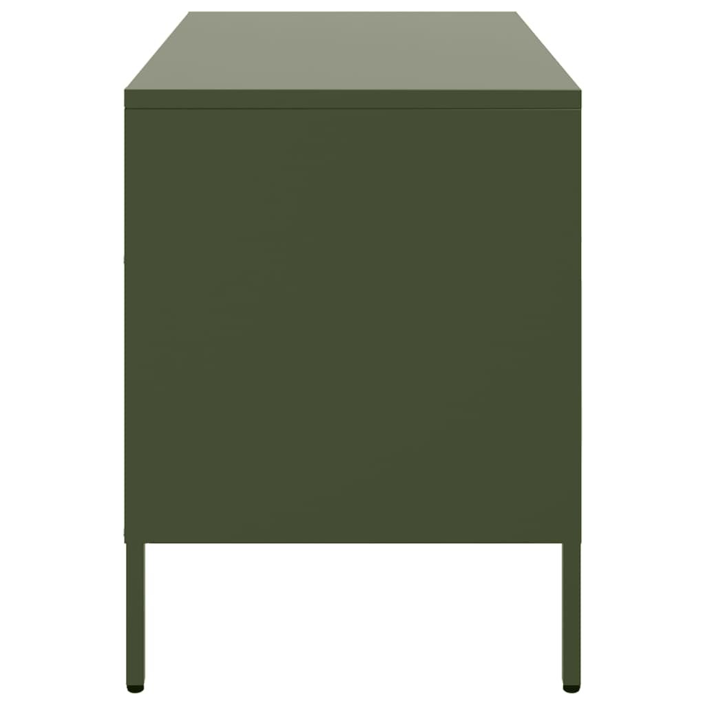 vidaXL Tv-meubel 68x39x50,5 cm staal zwart