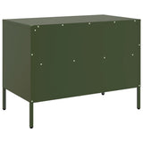 vidaXL Tv-meubel 68x39x50,5 cm staal zwart