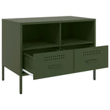 vidaXL Tv-meubel 68x39x50,5 cm staal zwart