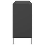 vidaXL Dressoir 100,5x39x79 cm staal zwart