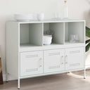 vidaXL Dressoir 100,5x39x79 cm staal zwart