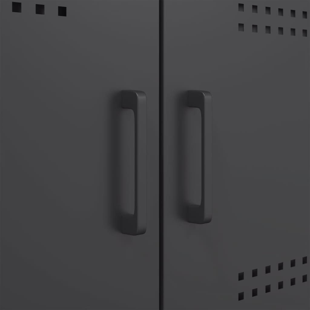 vidaXL Sideboard 100.5x39x79 cm steel black