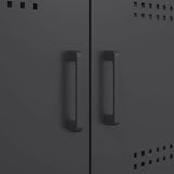 vidaXL Sideboard 100.5x39x79 cm steel black