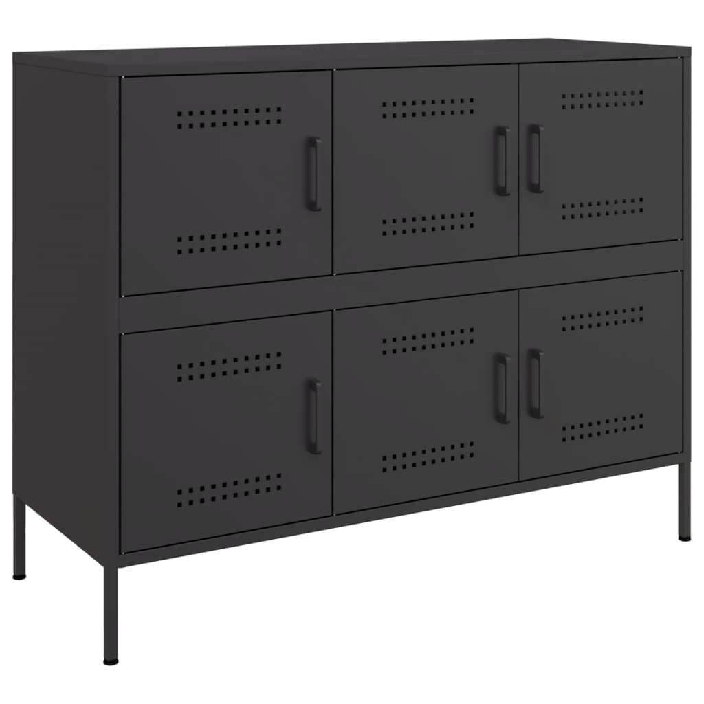 vidaXL Sideboard 100.5x39x79 cm steel black