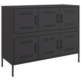 vidaXL Sideboard 100.5x39x79 cm steel black