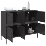 vidaXL Sideboard 100.5x39x79 cm steel black