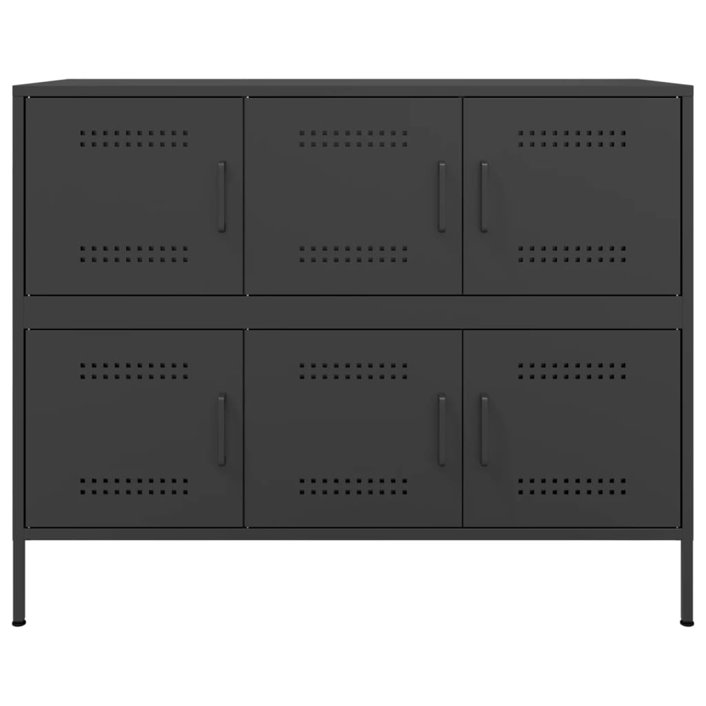 vidaXL Sideboard 100.5x39x79 cm steel black