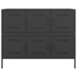 vidaXL Sideboard 100.5x39x79 cm steel black
