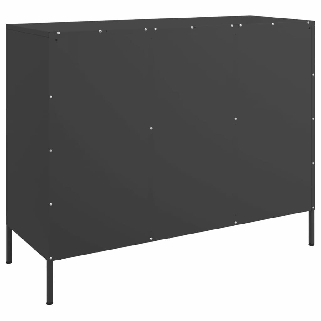vidaXL Sideboard 100.5x39x79 cm steel black