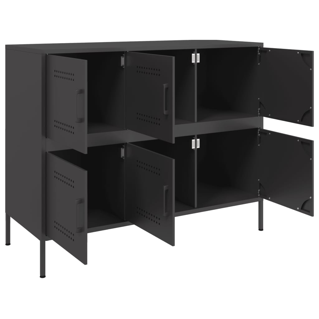 vidaXL Sideboard 100.5x39x79 cm steel black