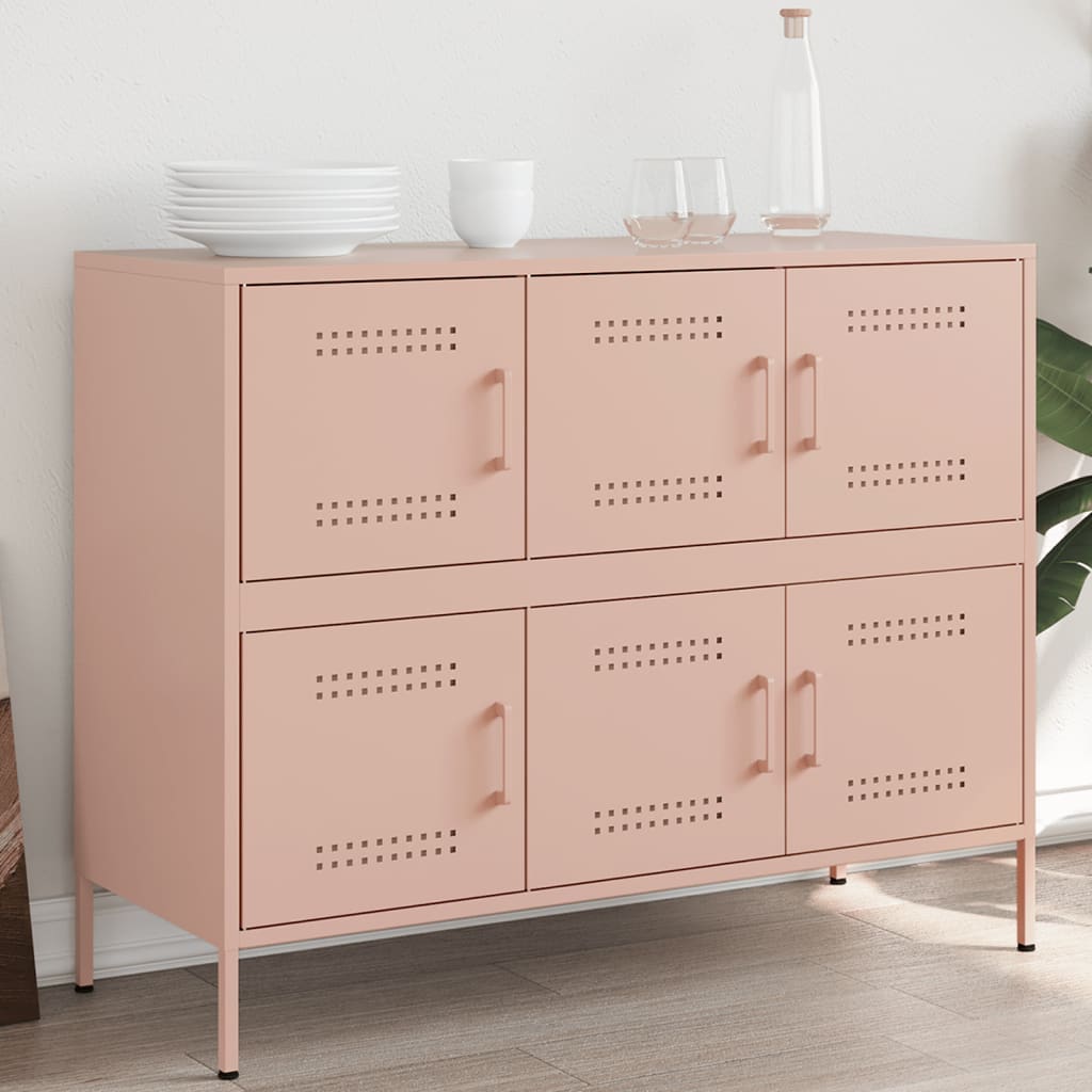 vidaXL Sideboard 100.5x39x79 cm steel black