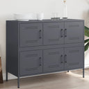 vidaXL Sideboard 100.5x39x79 cm steel black