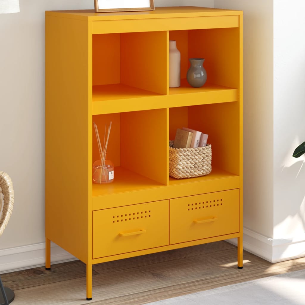 vidaXL Tall cabinet 68x39x101.5 cm steel black