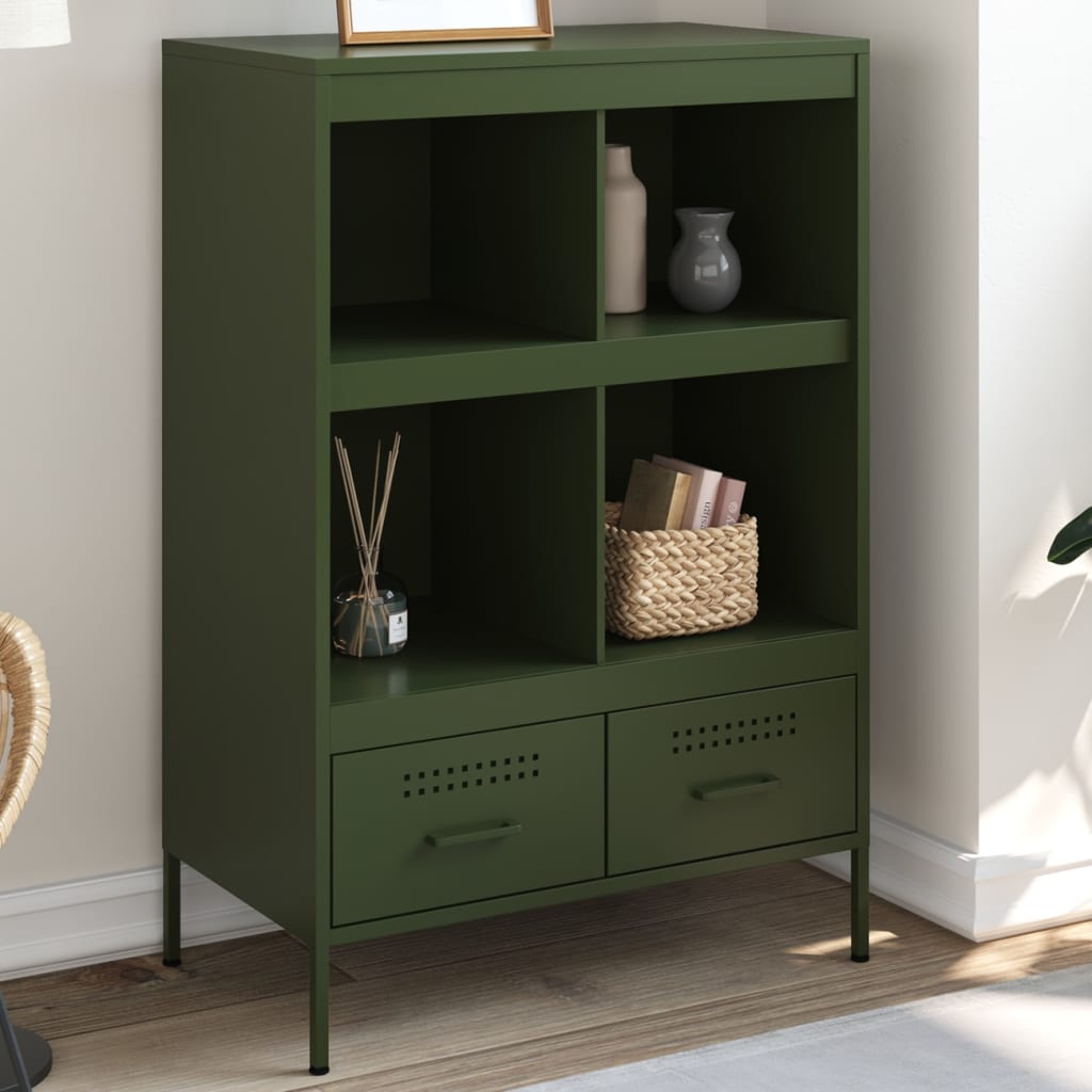 vidaXL Tall cabinet 68x39x101.5 cm steel black